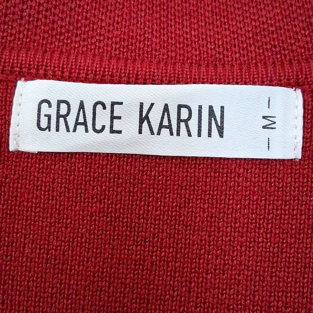 NWOT Grace Karin Open Front Sweater Blazer - Picture 4 of 4